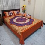 Luxury King size Bed Sheet with Matching Pillow covers