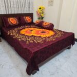 Luxury King size Bed Sheet with Matching Pillow covers