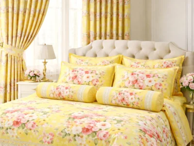 premium yellow bedsheet