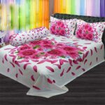 Luxury King size Bed Sheet with Matching Pillow cover