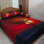 Luxury King size Bed Sheet with Matching Pillow cover