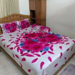 Luxury King size Bed Sheet with Matching Pillow cover