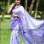 1103-হাফ সিল্কের হ্যান্ড পেইন্ট শাড়ি